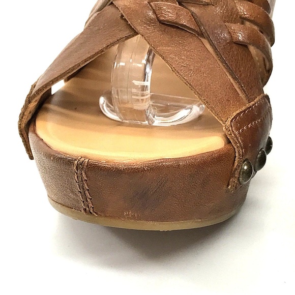 Kork Ease Sandals Leather Wedge Strappy Heels - Picture 4 of 8